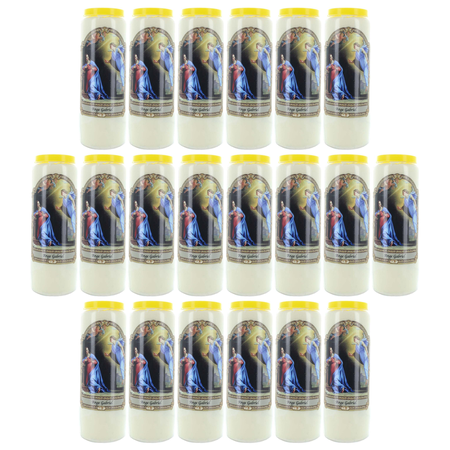 Lot de 20 Bougies neuvaine Ange Gabriel