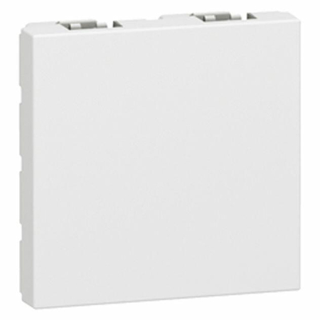 Obturateur MOSAIC Blanc IP41 en plastique 2 modules - LEGRAND - 077071