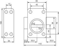 Verrou à bouton A2P* RADIALIS cylindre de 45mm 4 clés - VACHETTE - 27312000