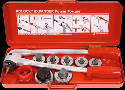 Pince à emboiture Power Torque ROLOCK EXPANDER set 12-14-16-18-22mm + coffret - ROTHENBERGER - 12509