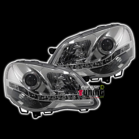 PHARES DEVIL EYES VW VOLKSWAGEN POLO 9N3 CHROM (00912)