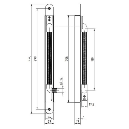 Passe câble invisible pour ouverture de porte jusqu’à 120° - ASSA ABLOY - EA280100000