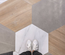 SEINE HEXAGONO GRIS - Carrelage hexagonal grand format aspect pierre