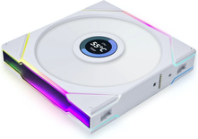 Ventilateur de boitier Lian Li Uni Fan TL LCD Reverse RGB - 14cm (Blanc)