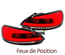 FEUX SPORT ROUGES TUBES LED CELIS VW SCIROCCO III 2008-2014 (05369)