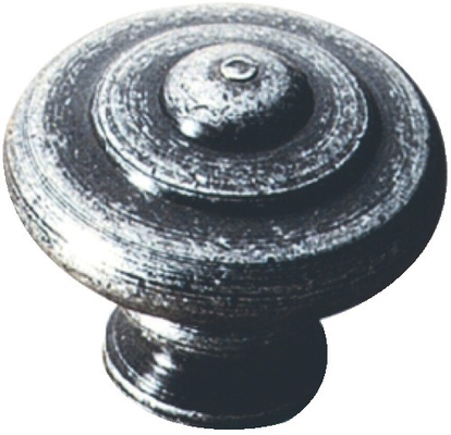 Bouton de meuble rustique boule n°24 acier patiné diamètre 30mm - BROS - 24A303