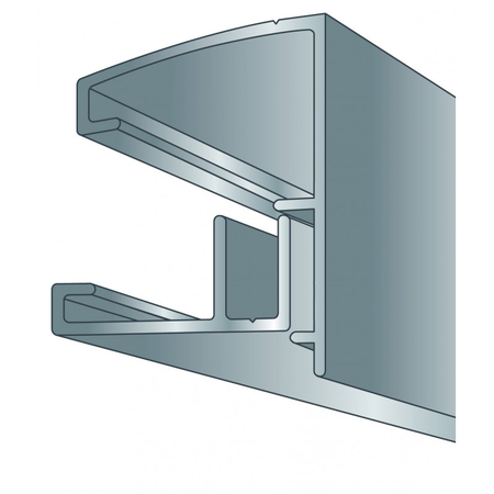 Profil et capot vissables de bordure couverture polycarbonate - Coloris - Aluminium, Epaisseur - 10/16/32 mm, Longueur - 4 m