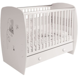 POLINI KIDS AMIS ZEN Lit NEVA 120*60 avec tiroir blanc