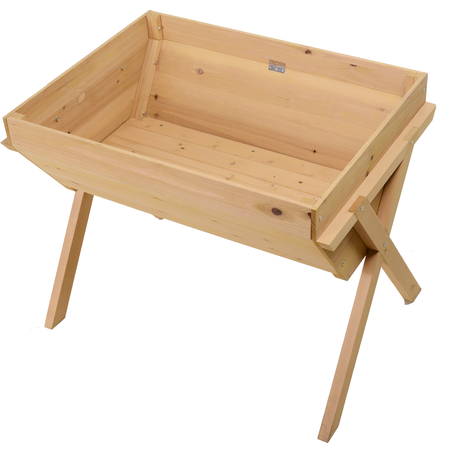 Jardinière sur pieds dim. 100L x 70l x 80H cm bois massif sapin