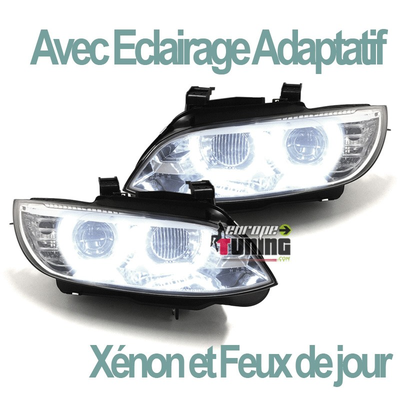 PHARES FEUX CELIS LEDS EN U AVEC FEUX DE VIRAGES BMW SERIE 3 E92 & E93 (04762)