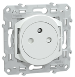 Prise de courant OVALIS 2P+T 16A affleurant bornes automatiques blanc - SCHNEIDER ELECTRIC - S320052