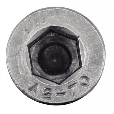 Vis à métaux cylindrique hexagonale creuse avec trou de guidage inox A2 DIN 6912 12X70 boîte de 50 - ACTON - 6221912X70