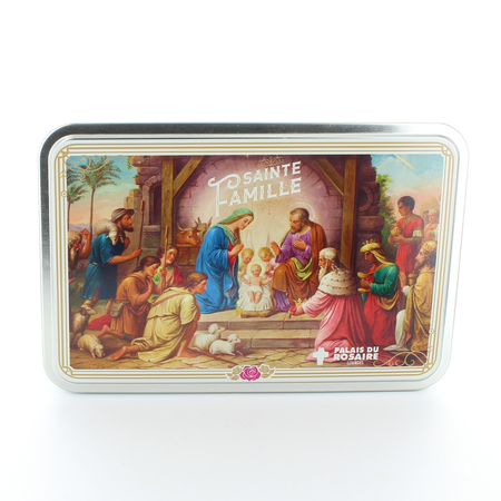 Coffret Religieux de la Sainte Famille avec Chapelet, livret et bougie neuvaine