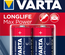 Blister de 4 piles LONGLIFE Max Power LR06 AA 1,5V - VARTA - 4706110404