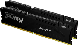 Kit Barrettes mémoire 32Go (2x16Go) DIMM DDR5 Kingston Fury Beast  5600MHz (Noir)