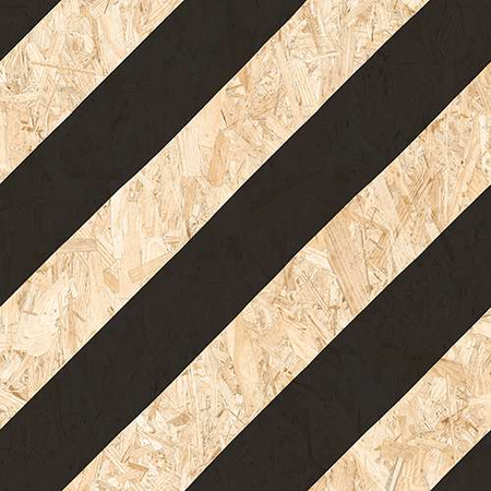 NENETS STRAND NEGRO Carrelage aspect bois OSB noir