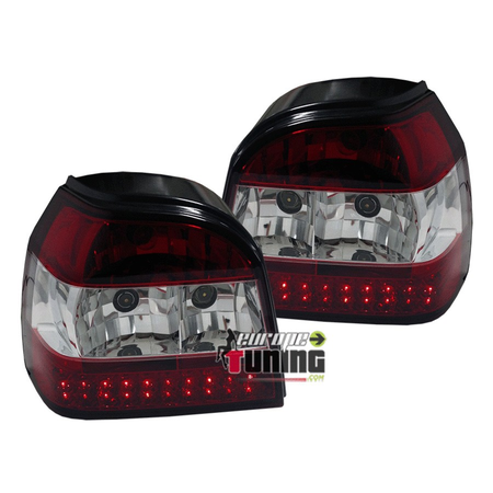 FEUX ROUGES À LED POUR VOLKSWAGEN VW GOLF 3 BERLINE CABRIOLET (13191)