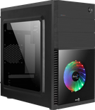 Boitier Mini Tour Micro ATX AeroCool CS-105 Cosmo-C RGB avec panneaux vitrés (Noir)