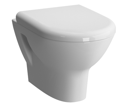 Pack cuvette WC suspendue complet ZENTRUM 50cm avec abattant - VITRA - 5785B003-6077