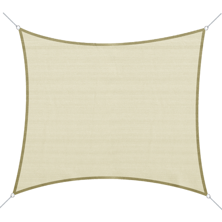 Voile d'ombrage carré 3 x 3 m crème