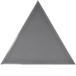 SCALE TRIANGOLO DARK GREY - Faience triangulaire 10,8x12,4 cm gris  brillant