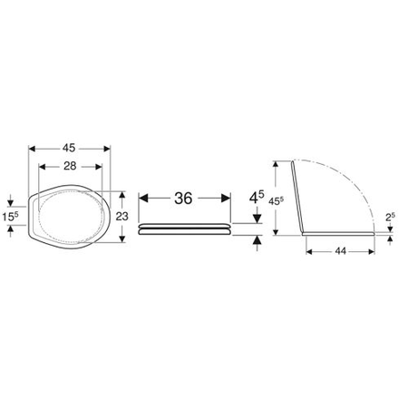 Abattant WC BASTIA blanc - GEBERIT - 00074600000