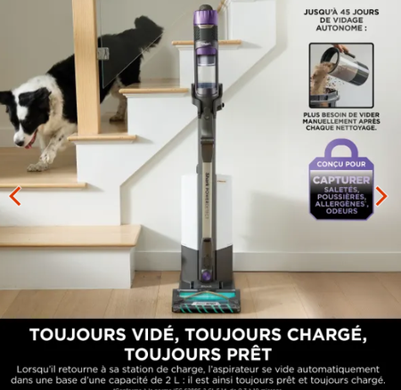 Aspirateur sans fil Shark PowerDetect Clean & Empty IP3251EUT