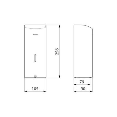 Distributeur de savon liquide électronique mural 1L - DELABIE - 512066P