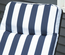 Lot de 2 chaises longues pliables bleu blanc