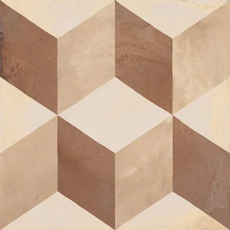 TERRA CUBO BEIGE - 20x20cm  - Carrelage aspect ciment vieilli