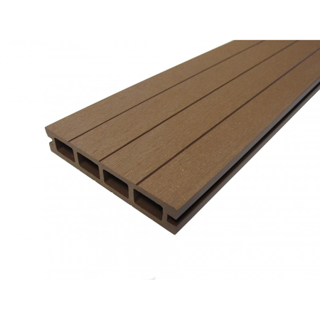 PACK 1 m²  lame de terrasse composite Qualita ACCESSOIRES 3600 mm - Coloris - Terre cuite, Epaisseur - 25mm, Largeur - 14 cm, Longueur - 360 cm, Surface couverte en m² - 1