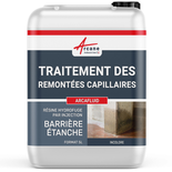 Barrière étanche, produit d'injection pour mur humide : ARCAFLUID-5 L -ARCANE INDUSTRIES