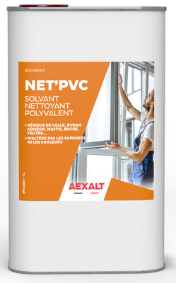 Solvant nettoyant polyvalent Net'PVC bidon de 1L - AEXALT - PVC454