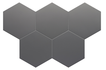 COIMBRA BLACK 30635 - Carrelage 17,5x20 cm hexagonal uni aspect carreaux de ciment noir