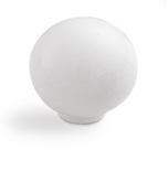 Bouton sphérique poli dur diamètre 34mm finition blanc - ESTAMP - 5001002