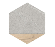 SEINE HEXAGONO LIGARD GRIS - Carrelage Hexagonal mélange bois et béton Type de produit Produit