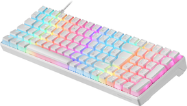 Clavier Gamer mécanique (Outemu Brown Switch) Mars Gaming MKUltra RGB (Blanc)