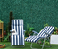 Lot de 2 chaises longues pliables bleu blanc