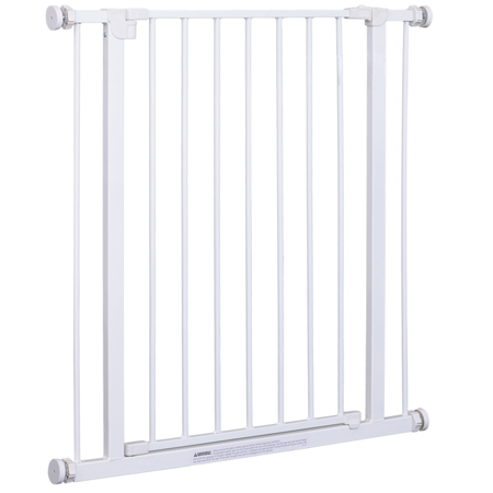 Barrière de sécurité longueur réglable dim. 76-82l x 76H cm blanc