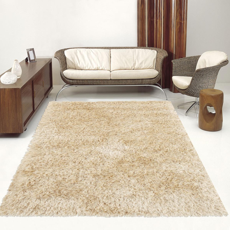 Tapis shaggy tufté main MELANGE Care&Fair