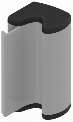 Fermeture semi automatique alu SORGHO 80mm RAL9006 - LA CROISEE DS - DS6126-007