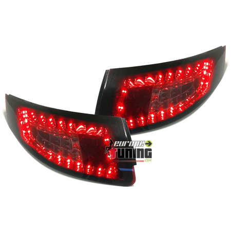 FEUX ROUGES NOIRS A LED PORSCHE 911 TYPE 997 2004-2008 LOOK PHASE 2 (00295)