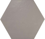 HEXATILE MATE - GRIS - Carrelage 17,5X20 cm hexagonal uni gris Taille 17.5 x 20 cm