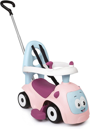 Porteur Trotteur Smoby -  Maestro Balade Rose - Pour Enfant Des 6 Mois - Evolutif - Roues Silencieuses - Klaxon