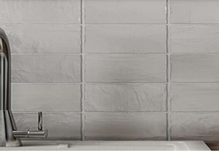 MALLORCA GREY - Faience 6,5x20 cm aspect Zellige satiné gris