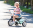 SMOBY Tricycle enfant évolutif Baby Driver Plus - Structure métal - Bleu