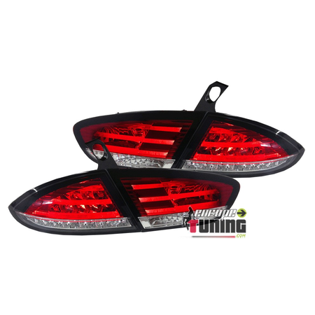 2 FEUX ROUGES CRISTAL A LEDS SEAT LEON 1P 2005-2009 (00692)