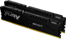 Kit Barrettes mémoire 16Go (2x8Go) DIMM DDR5 Kingston Fury Beast 5600MHz (Noir)