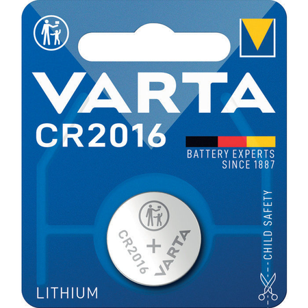 Pile bouton lithium 3V CR2016 - VARTA - 6016101401