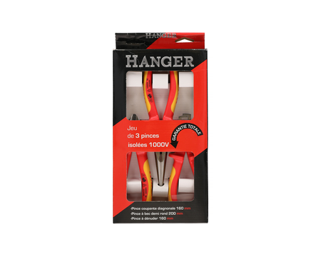 Jeu de 3 pinces isolées 1000 V - HANGER - 231098